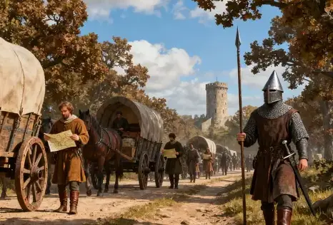 A formidable castle under siege